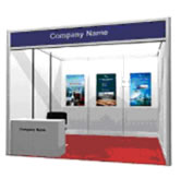 Image of facia dimensions tat Exhibit World will provide to their clients